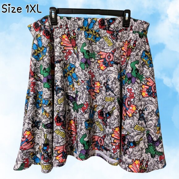 {Her Universe} Marvel Comic Superhero Skirt - Picture 2 of 3